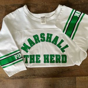 Marshall University Long 3/4 Sleeve Relaxed Fit Top